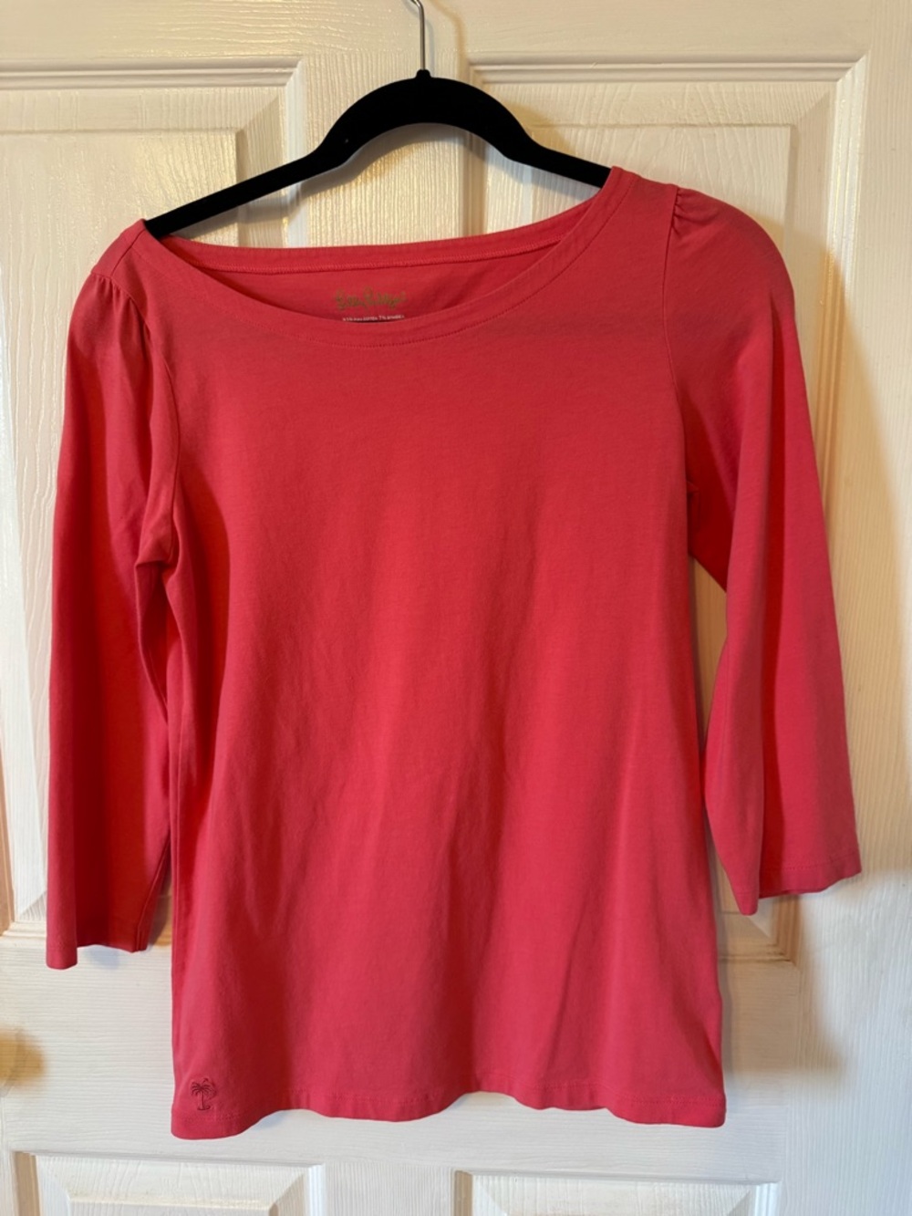 Lily Pulitzer Coral 3/4 Sleeve Top